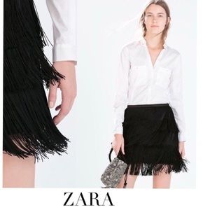 Zara Fringe Skirt